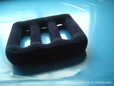 供應PVC充氣H形植絨枕 | 6P環保無毒，批發零售各種充氣枕圖片大全